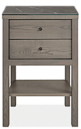 Emerson 19w 20d 28h Two-Drawer Nightstand with Top Option