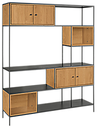 Foshay 60w 15d 72h Media Bookcase with Inserts