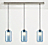 Gale Pendants with Rectangle Ceiling Plate - Set of Three