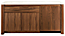 Amherst 72w 25d 36h Storage Cabinet w/Wood Refrigerator Door
