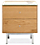 Hudson 20w 20d 22h Two-Drawer Nightstand with Steel Base