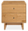 Hudson 20w 20d 22h Two-Drawer Nightstand with Wood Base