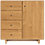 Hudson 30w 12d 30h Storage Cabinet with Wood Base