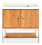 Linear 36w 21.75d 34h Single-Sink Bath Vanity with Shelf & Left & Right Overhang