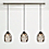 Glow Cone Pendants with Rectangle Ceiling Plate - Set of Three