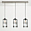 Abra Pendants with Rectangle Ceiling Plate - Set of Three