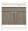 Kenwood 36w 21.75d 34h Bathroom Vanity with Left & Right Side Overhang