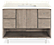 Hudson 48w 21.75d 34h Bathroom Vanity with Shelf with Left & Right Side Overhang