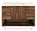 Hudson 48w 21.75d 34h Single-Sink Bath Vanity with Shelf & Left & Right Overhang