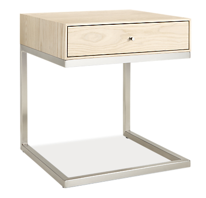 Hudson 20w 20d 22h One-Drawer C-Table Nightstand