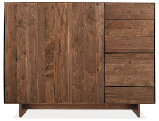 Hudson 65w 20d 50h Storage Cabinet with Wood Base