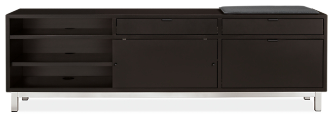 Copenhagen 80w 16d 25h Right-File Drawer Bench with Cushion
