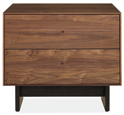 Hudson Nightstands with Wood Base - Modern Bedroom Furniture - Room & Board