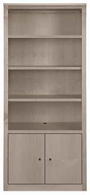 Woodwind 32w 17d 72h Two-Door Bookcase