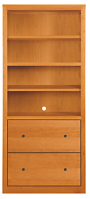 Woodwind 32w 17d 72h Two-File-Drawer Bookcase
