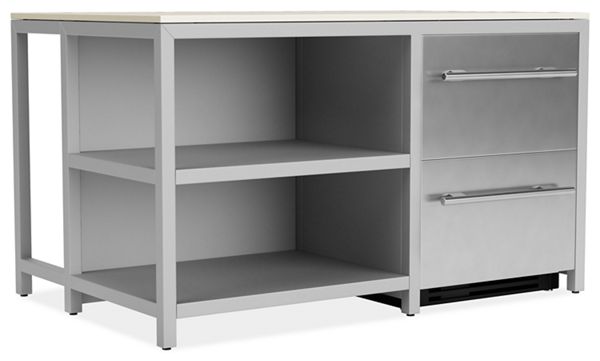 Parsons Outdoor Kitchen Cabinets, Islands & Counter Tables with Refrigerator