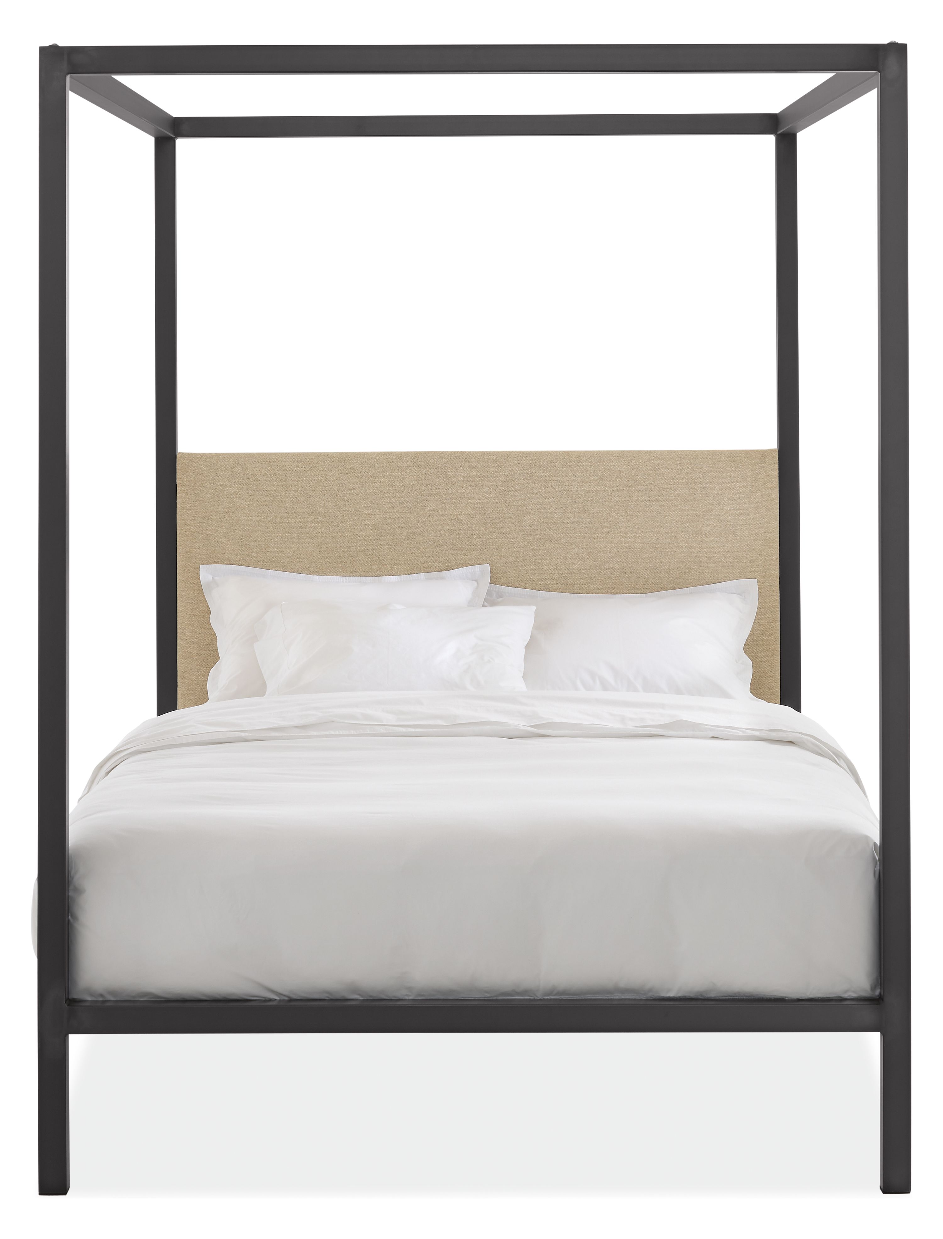 Architecture Bed with Fabric Headboard