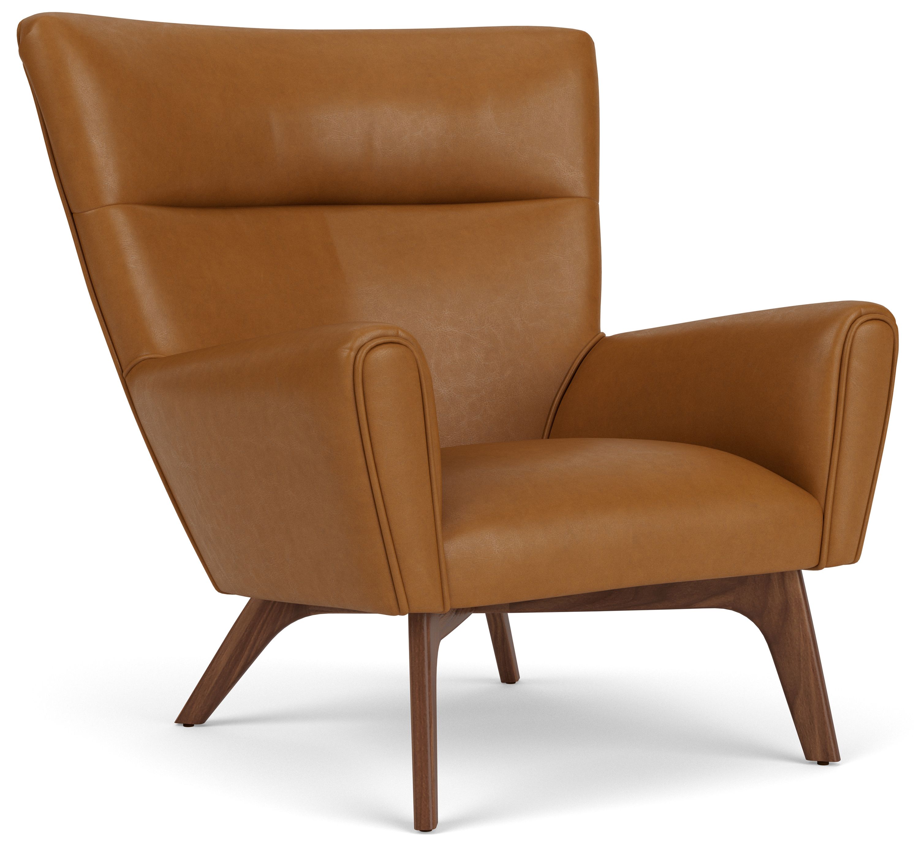 Boden Leather Chairs & Ottomans