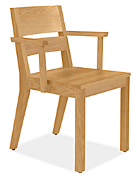 Afton Arm Chair with Wood Seat