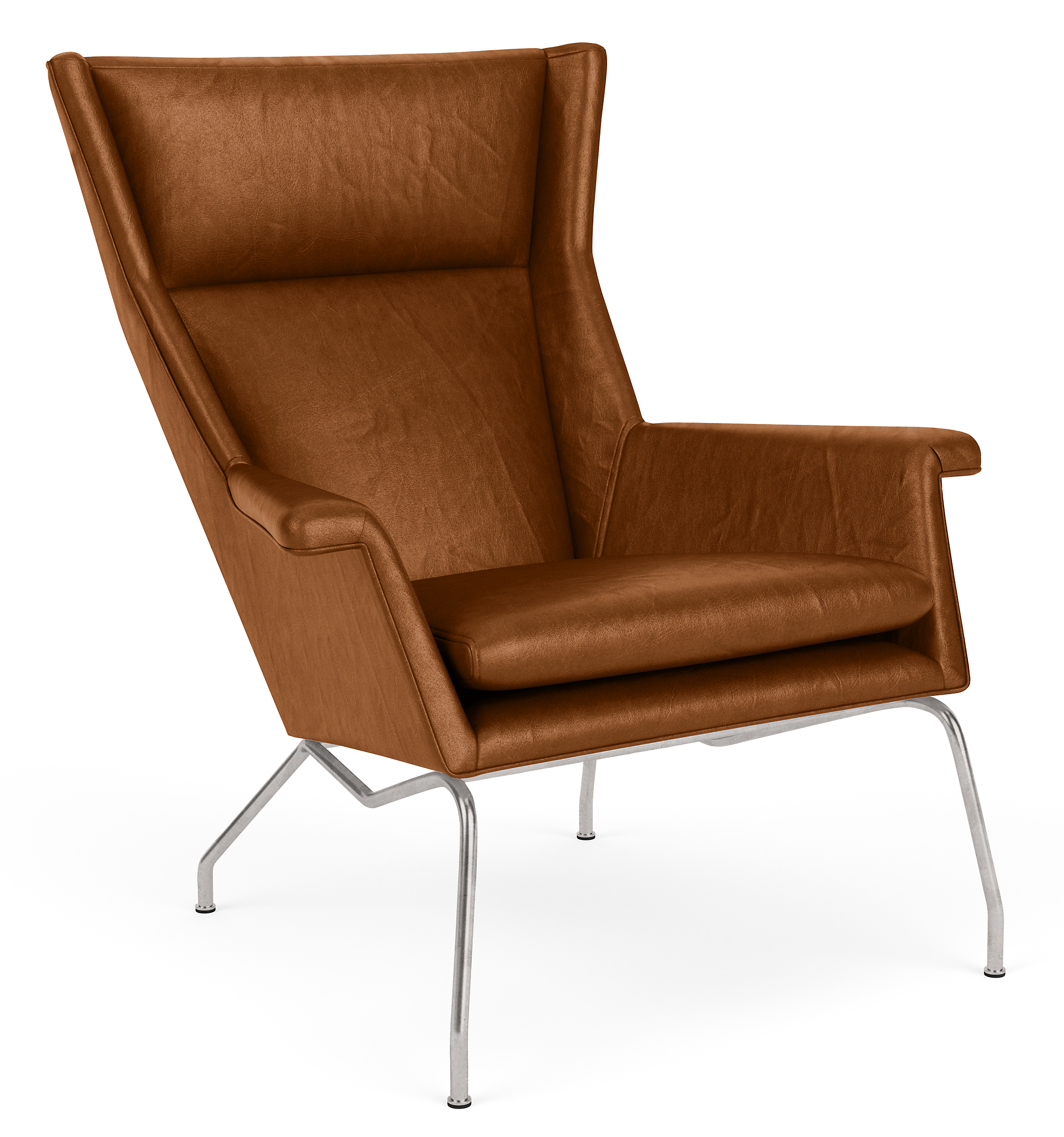 Aidan Leather Chair & Ottoman
