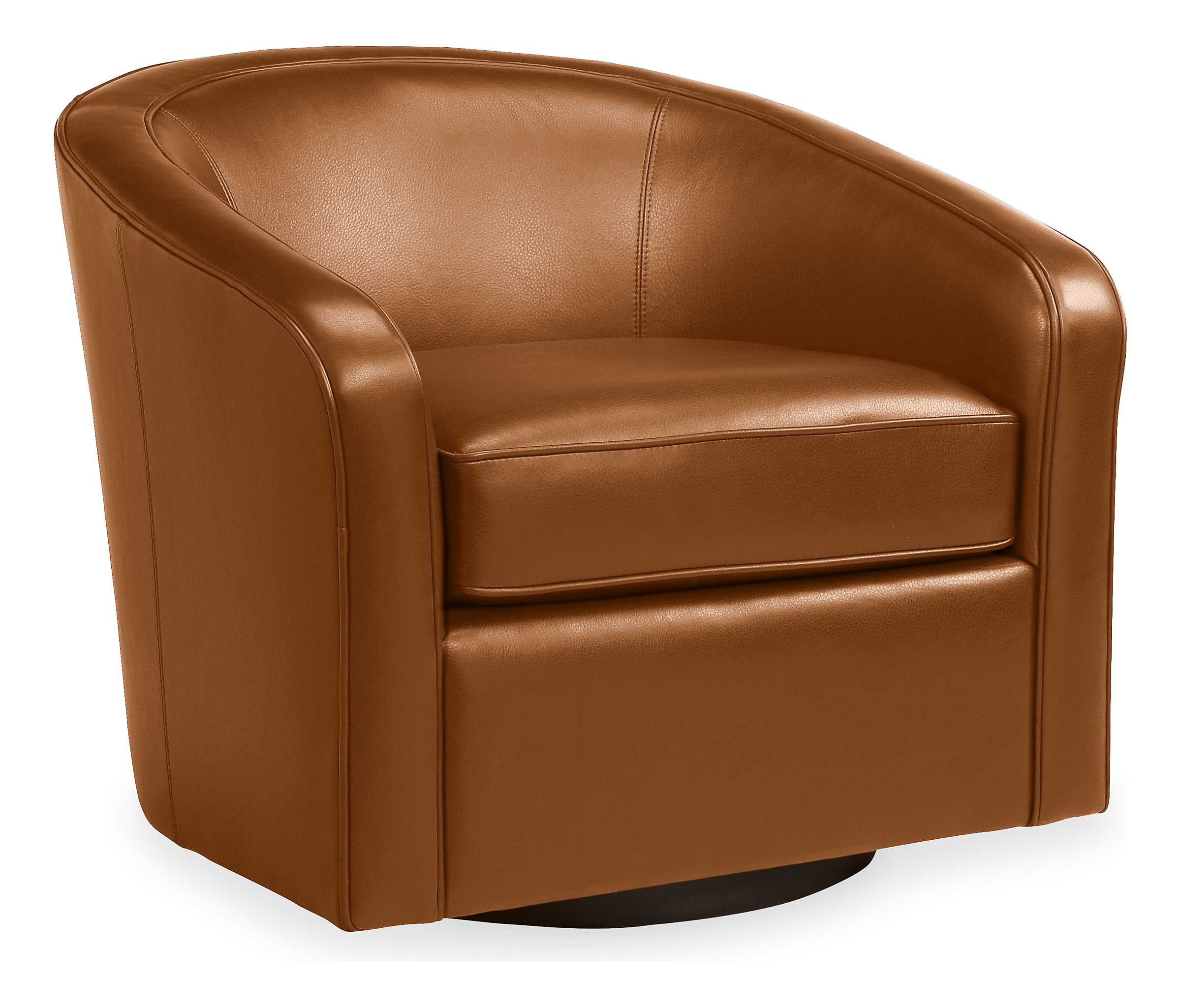 Amos Leather Swivel Chair