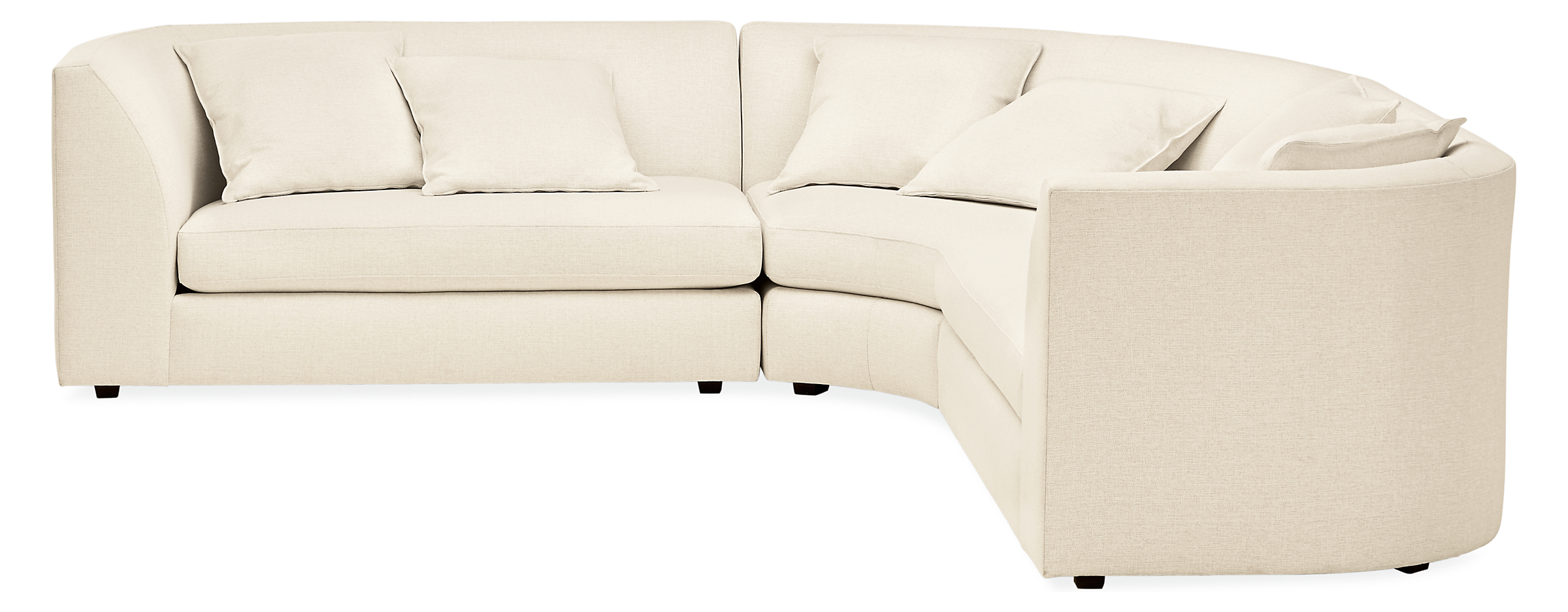 Astaire 110x110" Three-Piece Curved Sectional