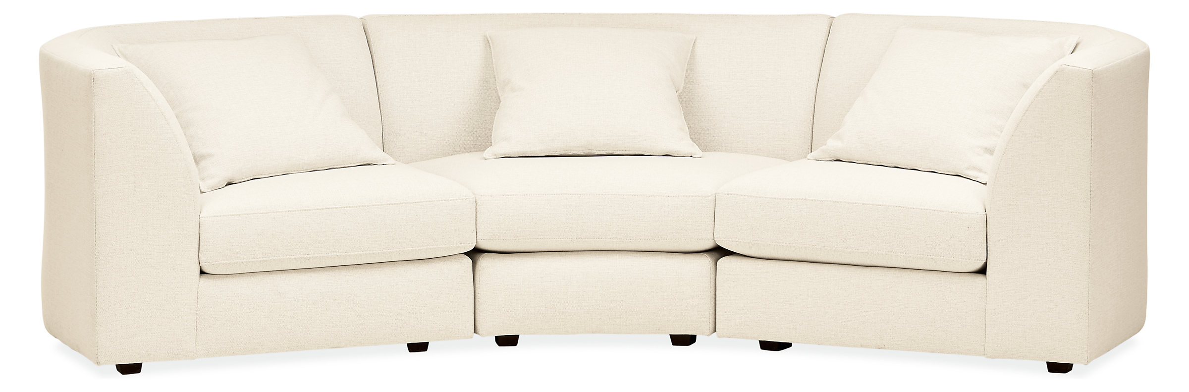 Astaire 106" Three-Piece Curved Sofa