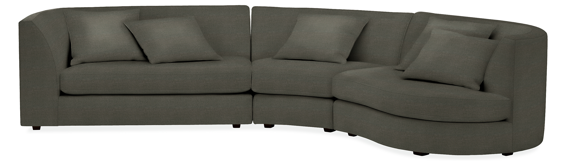 Astaire 132x77" Three-Piece Sectional Sofa with Left-Arm Sofa