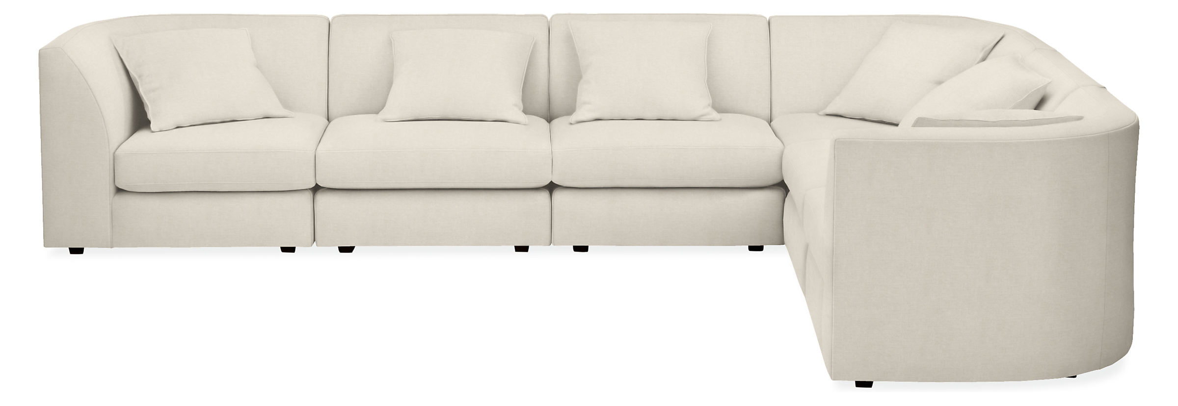 Astaire 138x106" Six-Piece Modular Sectional In Fabric