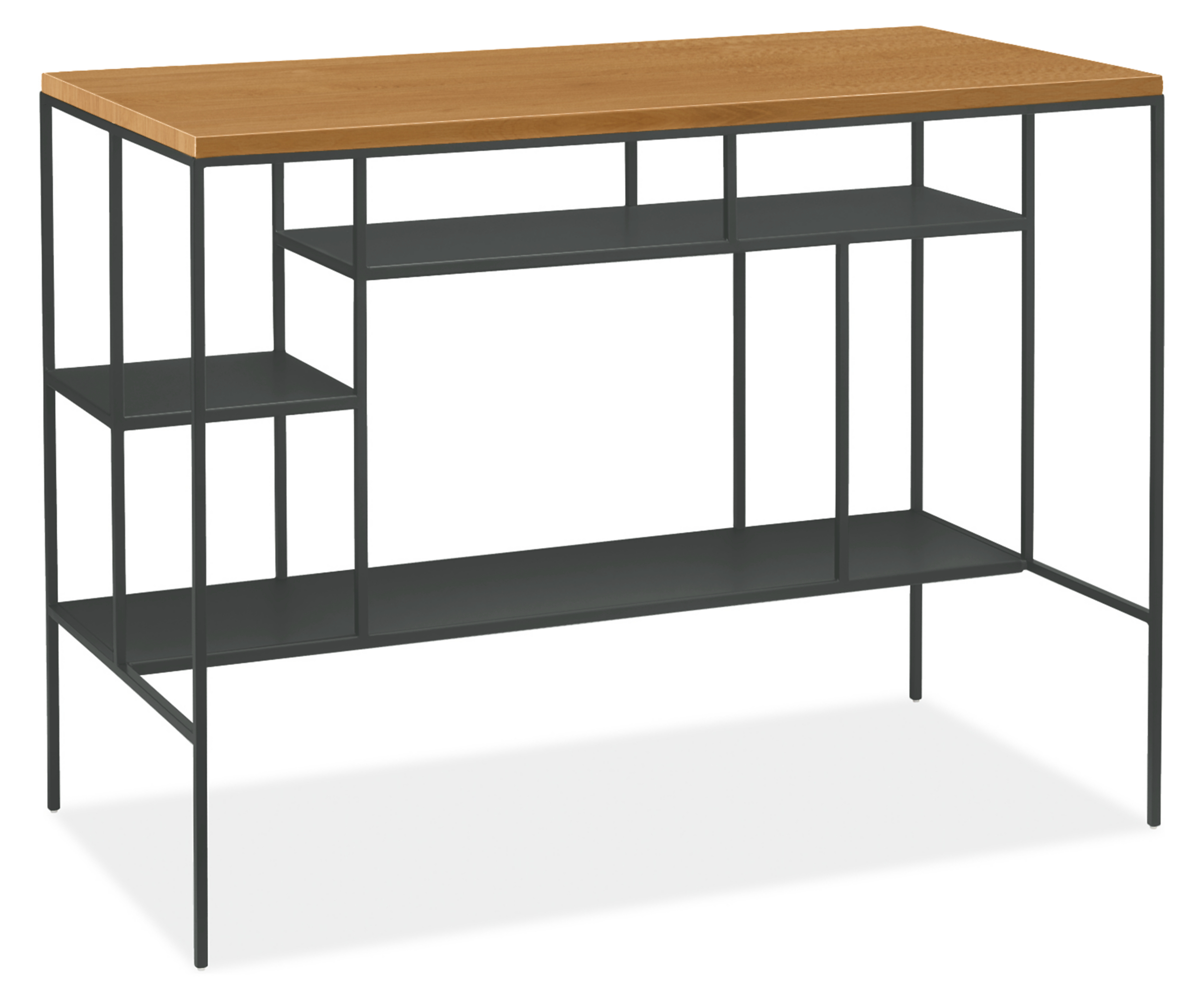 Bowen 48w 24d 36h Counter Table with Narrow Shelves