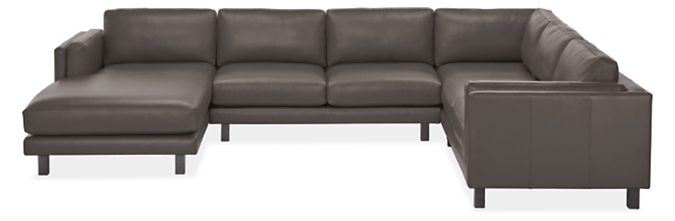 Cade 146x112" Four-Piece Sectional with Left-Arm Chaise