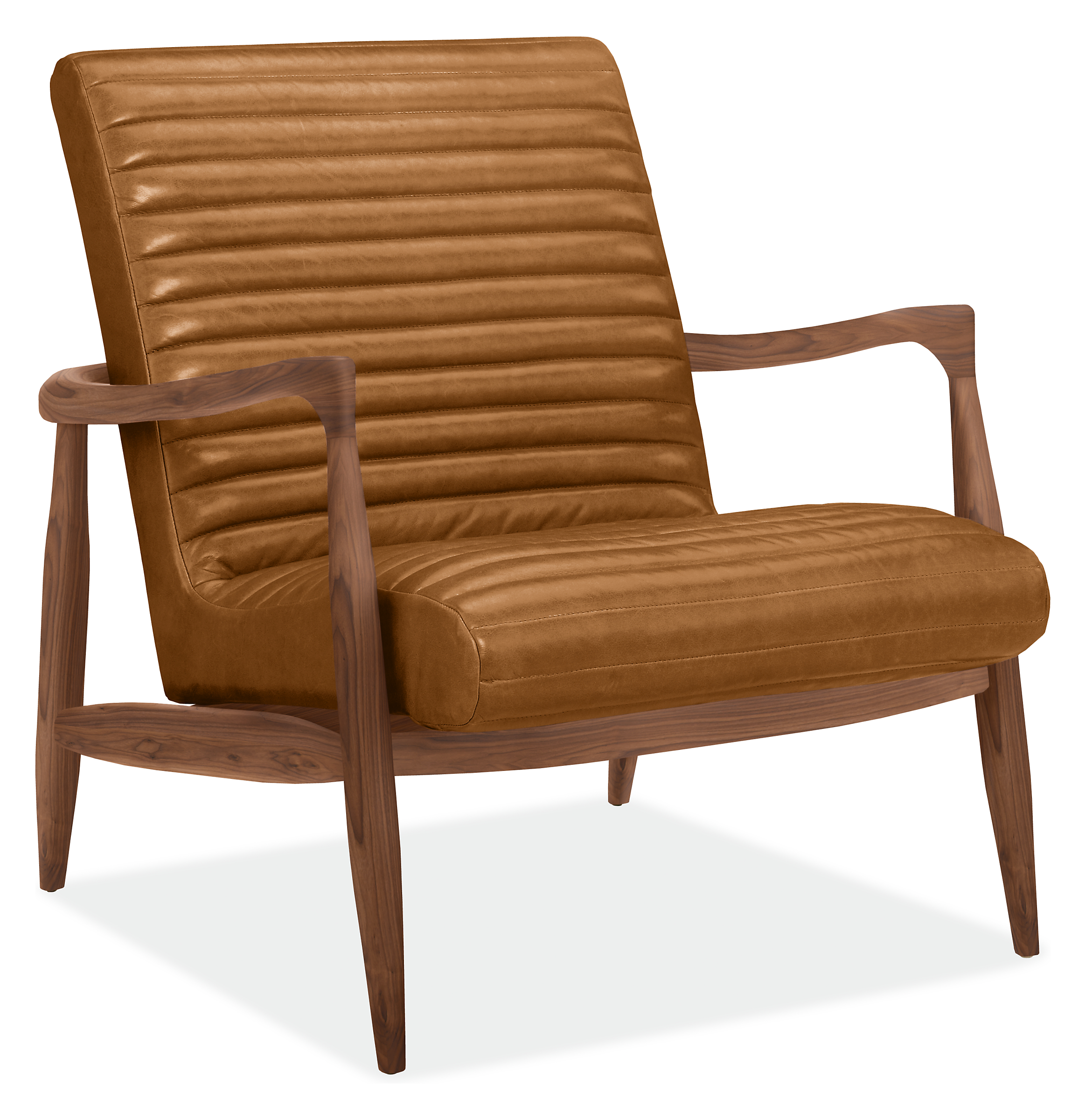 Callan Leather Chair & Ottoman