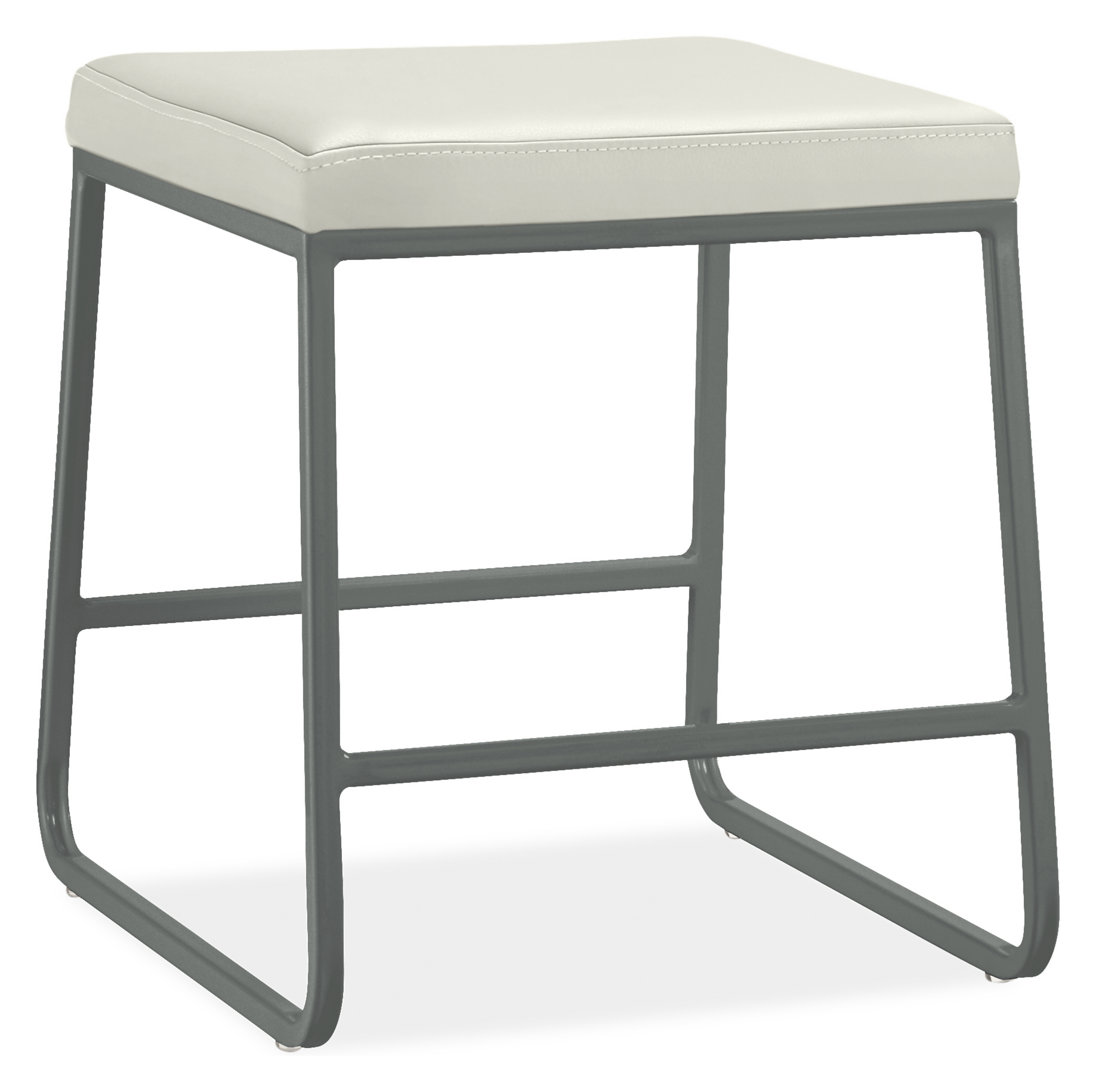 Collins Stool with Leather Seat