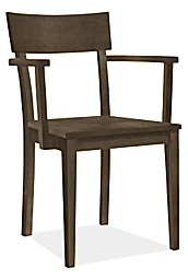 Doyle Arm Chair with Wood Seat