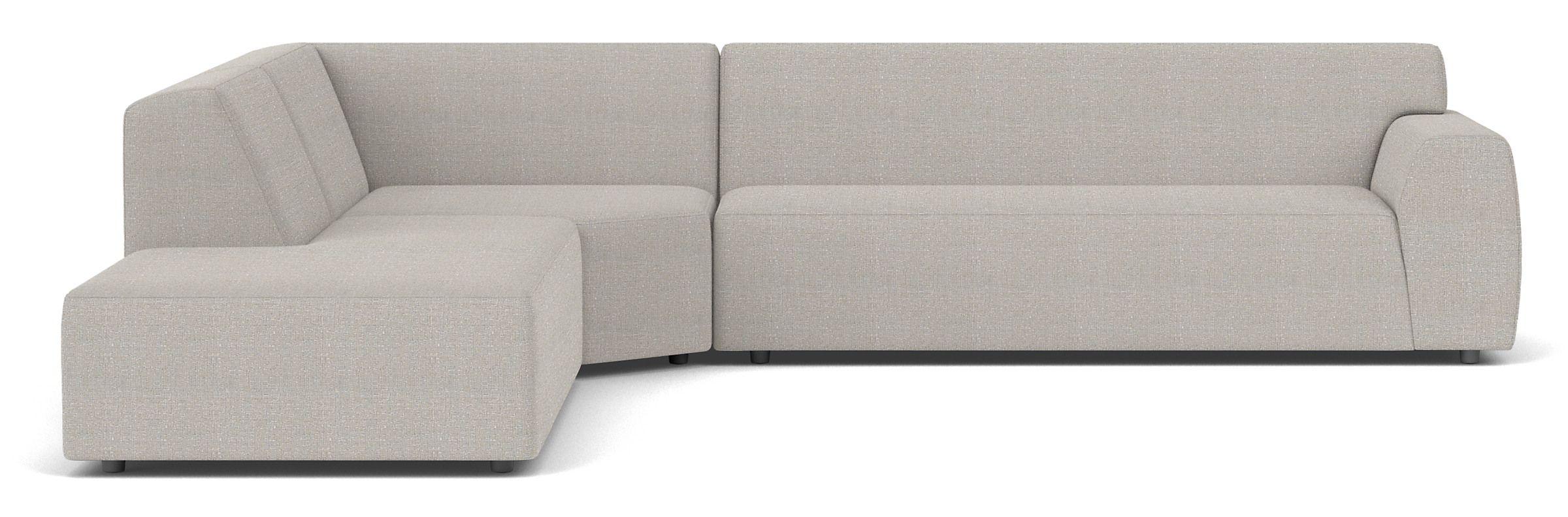 Drift 128x118" Three-Piece Sectional w/Right-Back Sofa