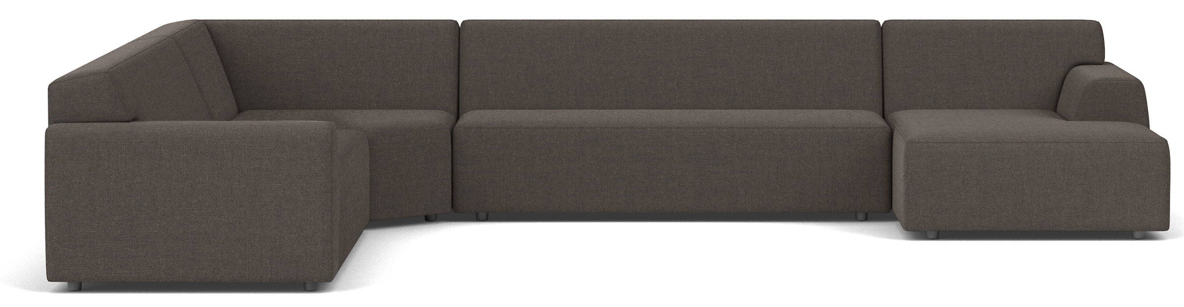 Linville 158x128" Four-Piece Sectional w/Right-Arm Chaise