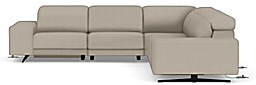 Gio 121x121" 5pc L-Sectional w/3pc Powered Foot & Headrest