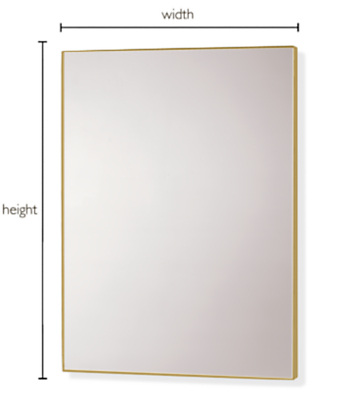 Infinity Custom Rectangle/Square Wall Mirror for Bathroom