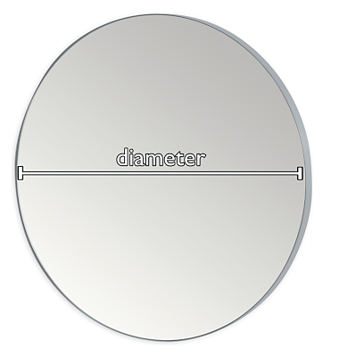 Infinity Custom Round Wall Mirror for Bathroom