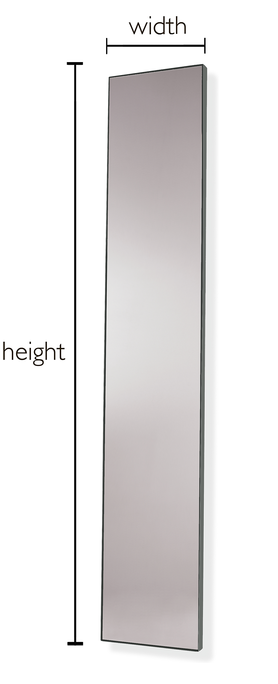 Infinity Custom Rectangle/Square Floor Mirror for Bathroom