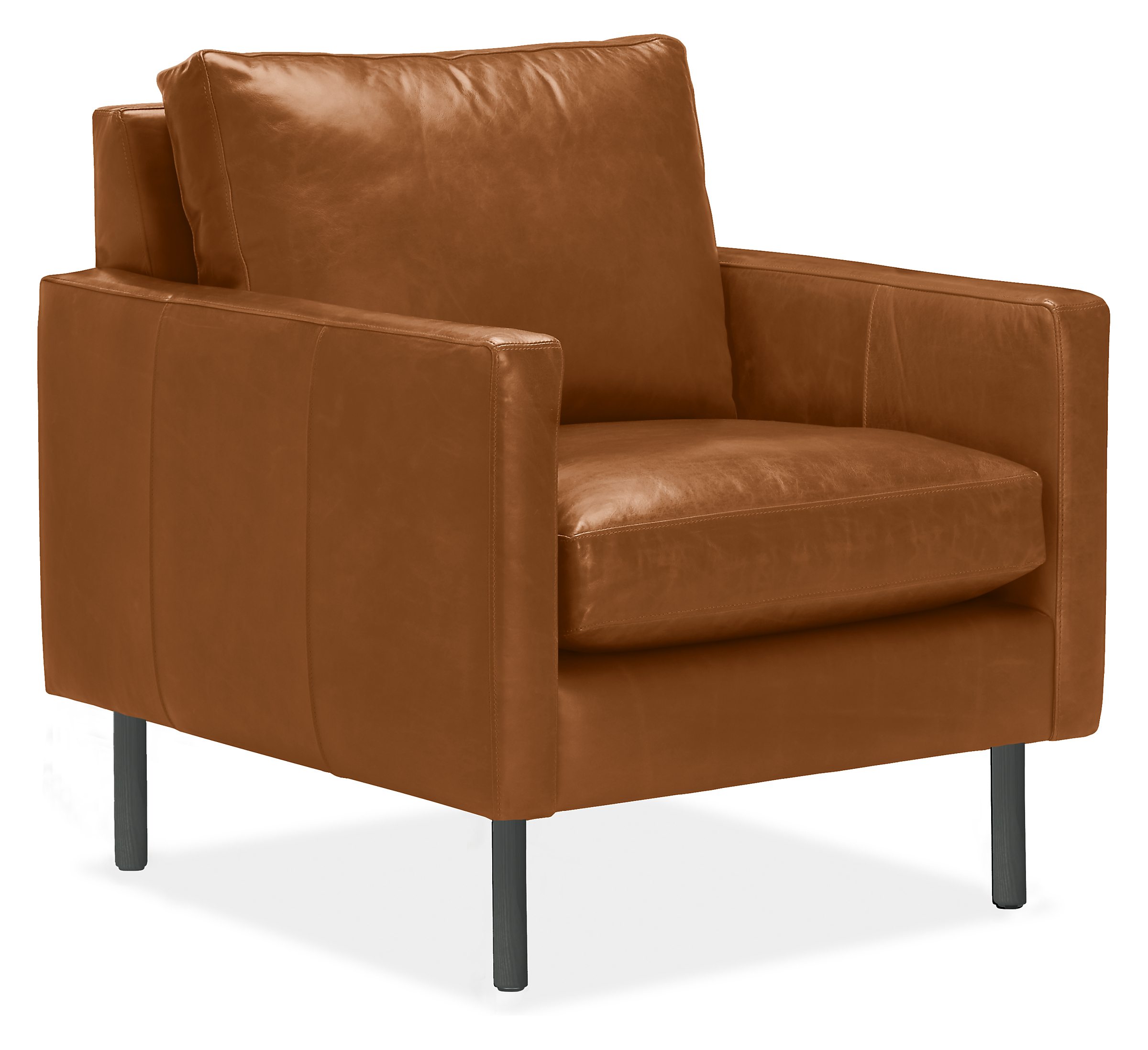 Jasper Leather Chair & Ottomans