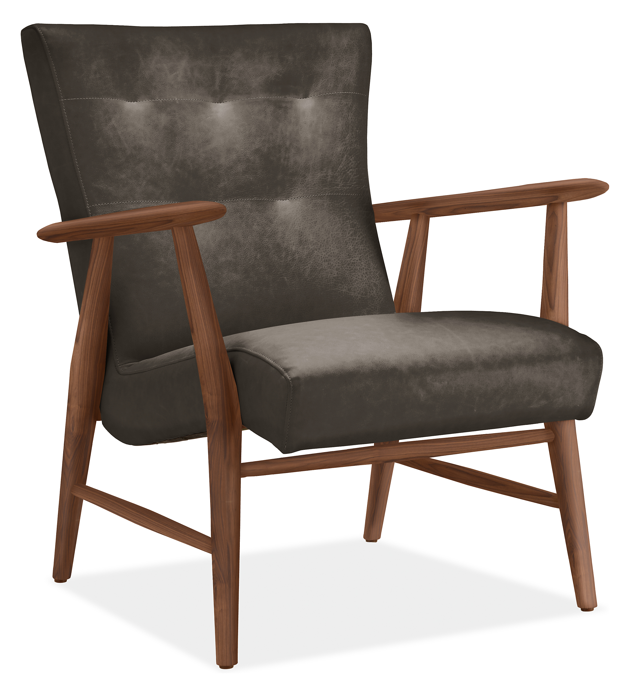 Jonas Leather Lounge Chair & Ottoman