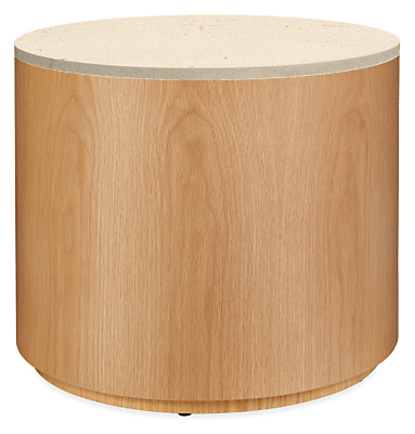 Liam 27 diam 22h Round End Table with Top Option