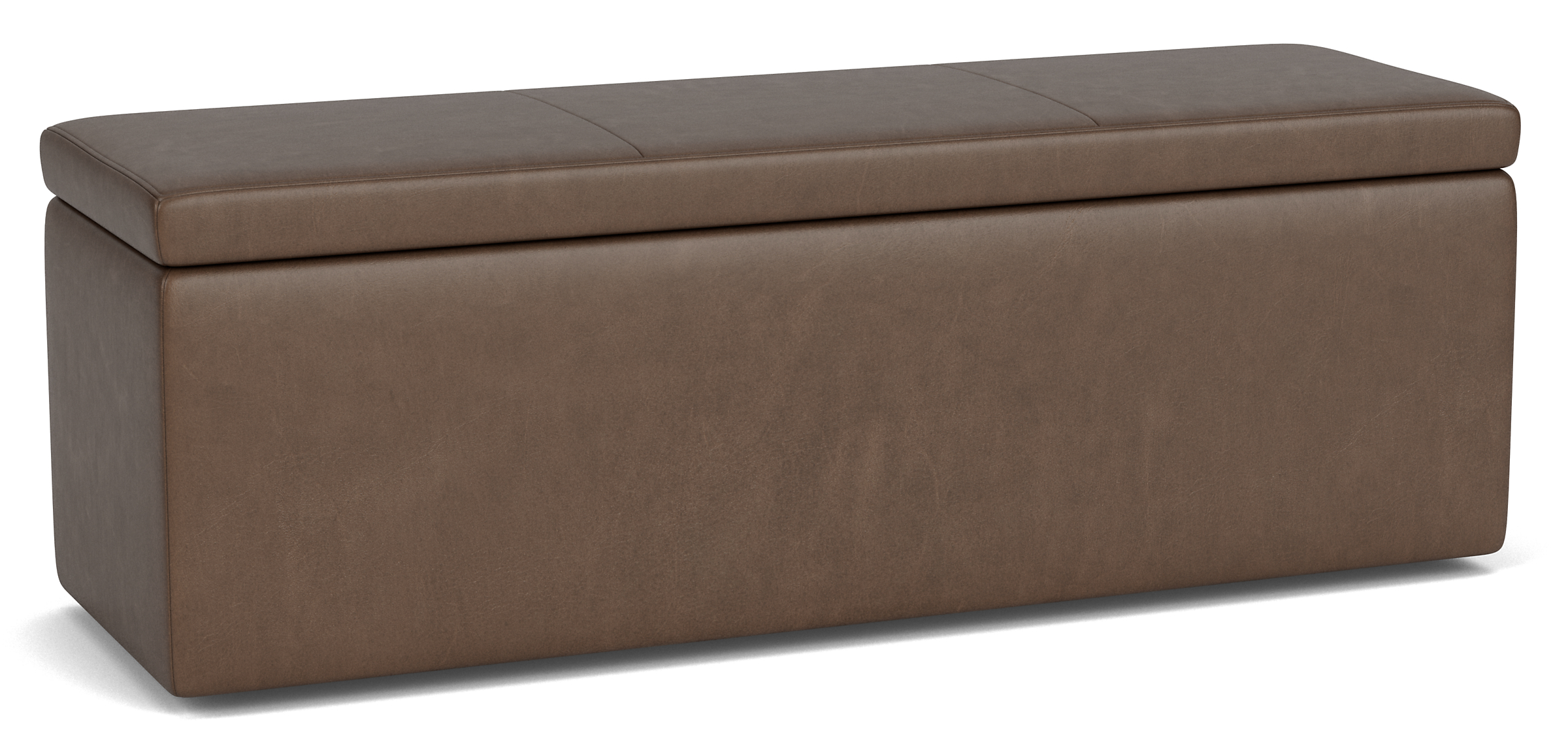 Lind Leather Storage Bench