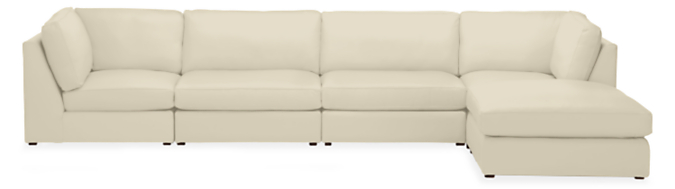 Linger 146x74" Five-Piece Modular Sofa with Ottoman