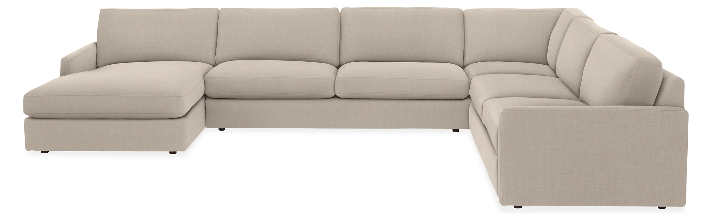 Linger 149x113" Four-Piece Sectional with Left-Arm Chaise
