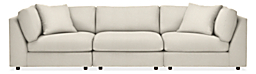 Linger Deep 122" Three-Piece Modular Sofa