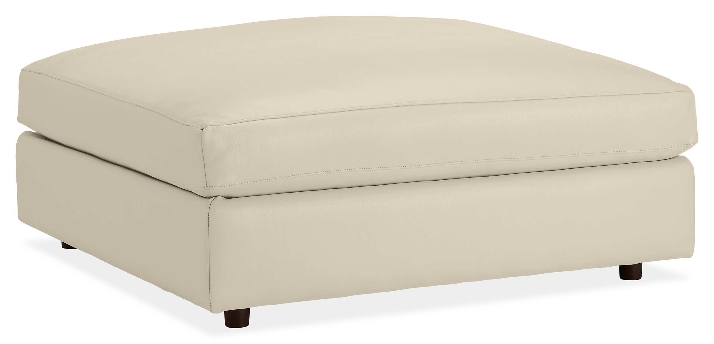 Linger Leather Ottoman