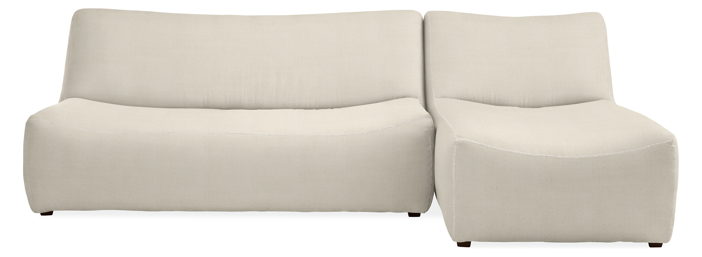Maya 106" Two-Piece Modular Sofa with Chaise