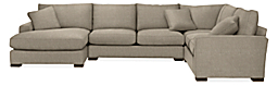 Metro 146x113" Four-Piece Sectional with Left-Arm Chaise
